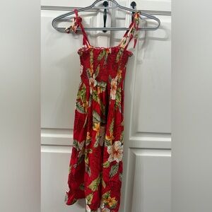 Girls size 10/12 floral Hawaiian dress
